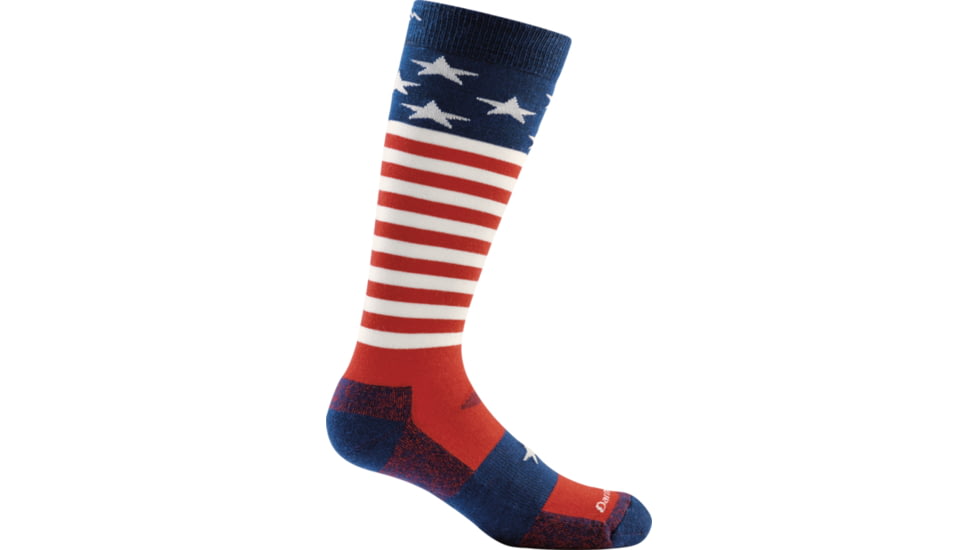 Darn Tough Captain Stripes Jr. Over-the-Calf Light Sock - Kids, Stars And Stripes, Small, 1846-STARS-N-STRIPES-S