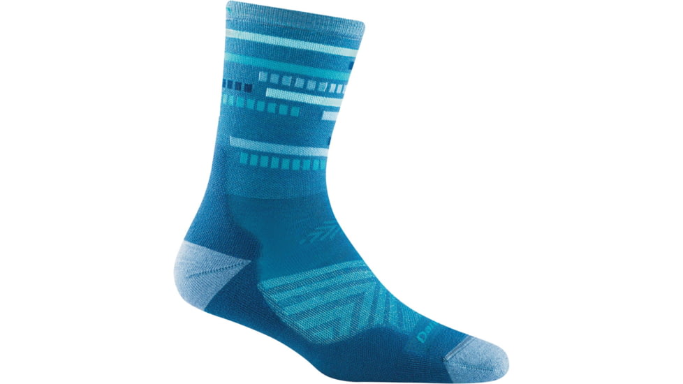 Darn Tough Checkpoint Micro Crew Ultra-Lightweight w/ Cushion Running Sock - Womens, Baltic, Medium, 1049-BALTIC-M-DARN