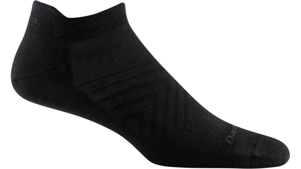 Darn Tough Coolmax Run No Show Tab Ultra-Lightweight No Cushion Running Sock - Mens, Black, Medium, 1053-BLACK-M-DARN