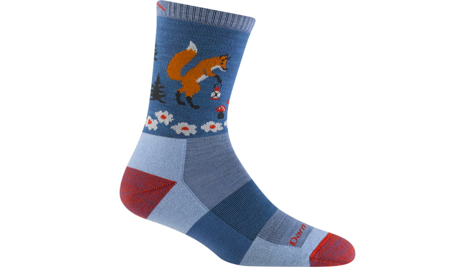 Darn Tough Critter Club Micro Crew Lightweight with Cushion Socks - Womens, Vapor, Medium, 5001_VAPOR_M_DARN