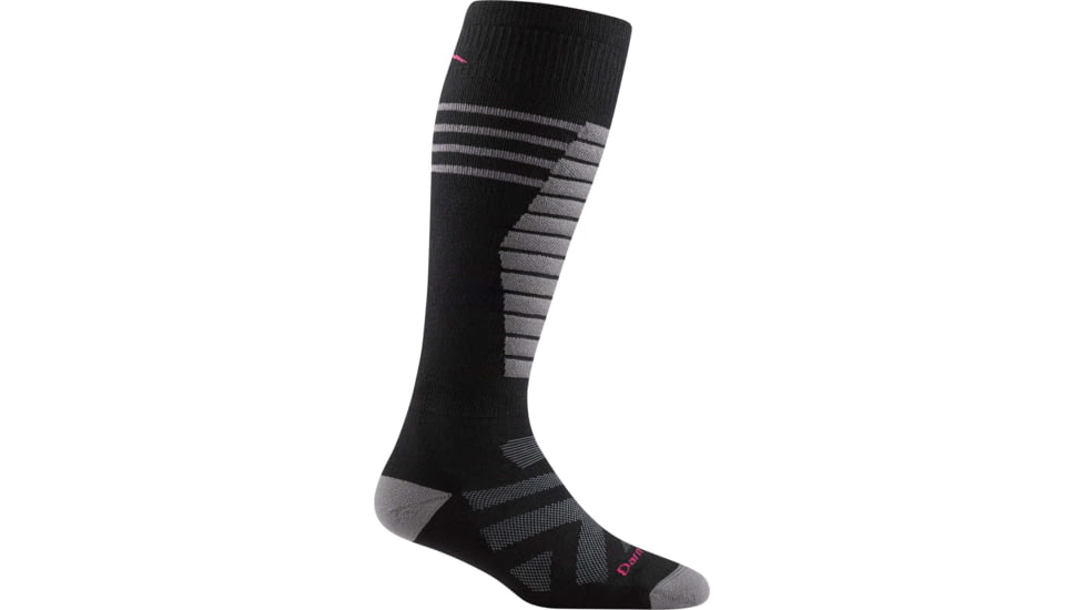 Darn Tough Edge Thermolite OTC Midweight w/ Cushion w/ Padded Shin Ski Sock - Womens, Black, Small, 8030-BLACK-S-DARN