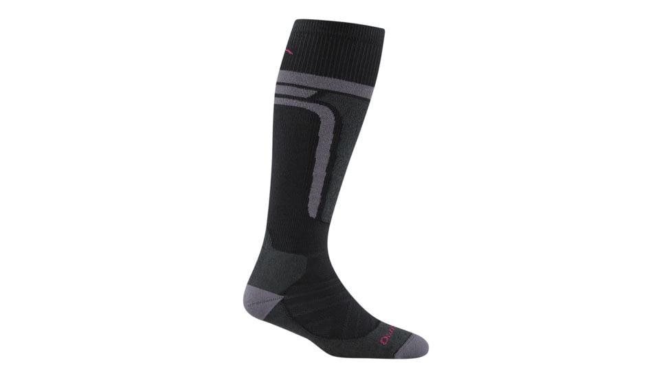 Darn Tough Edge Thermolite OTC Midweight with Cushion w/ Padded Shin Socks - Womens, Black, Medium, 8059-BLACK-M-DARN