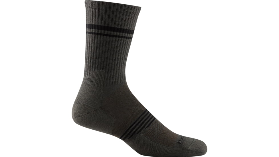 Darn Tough Element Crew Lightweight Sock with Cushion - Mens, Fatigue, Large, 1103-FATIGUE-L-DARN