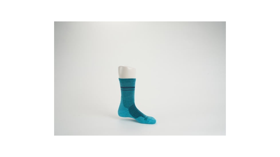 Darn Tough Element Micro Crew Lightweight w/ Cushion Socks - Womens, Cyan, Small, 1114-CYAN-S-DARN