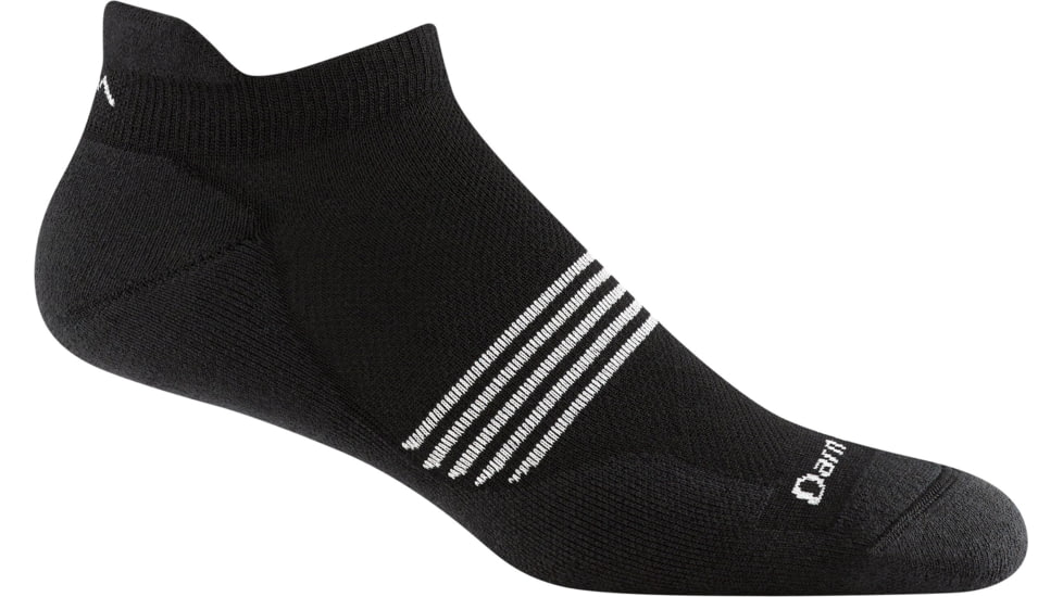 Darn Tough Element No Show Tab Lightweight w/ Cushion Socks - Mens, Black, Extra Large, 1116-BLACK-XL-DARN
