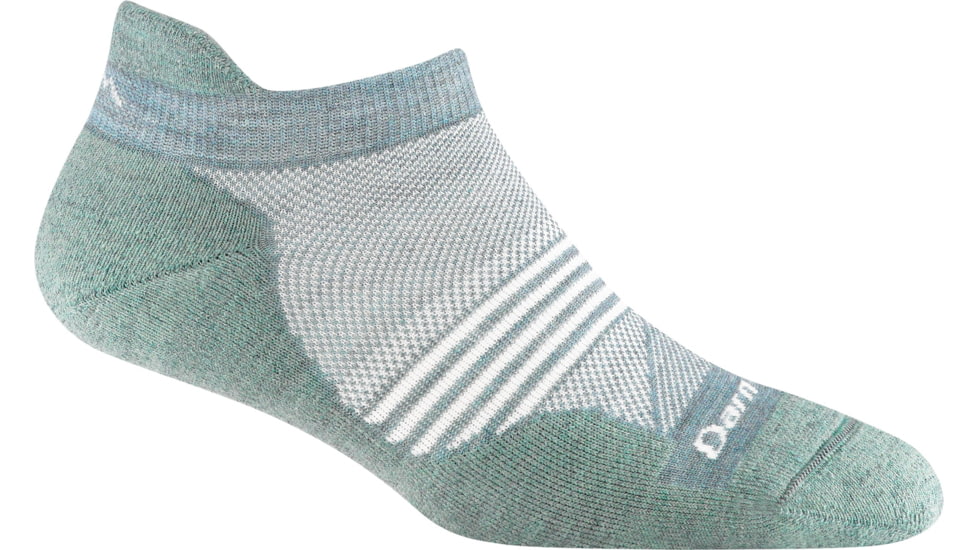 Darn Tough Element No Show Tab Lightweight w/ Cushion Socks - Womens, Seafoam, Medium, 1112-SEAFOAM-M-DARN