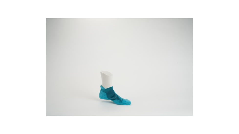 Darn Tough Element No Show Tab Lightweight with Cushion Shoes - Womens, Cyan, Large, 1112-CYAN-L-DARN