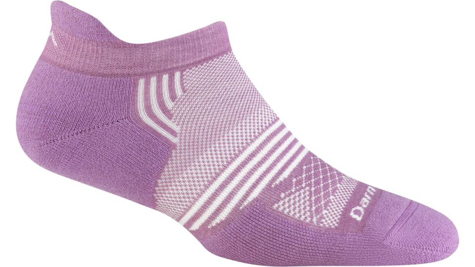 Darn Tough Element No Show Tab Lightweight with Cushion Socks - Womens, Violet, Small, 1106_VIOLET_S_DARN