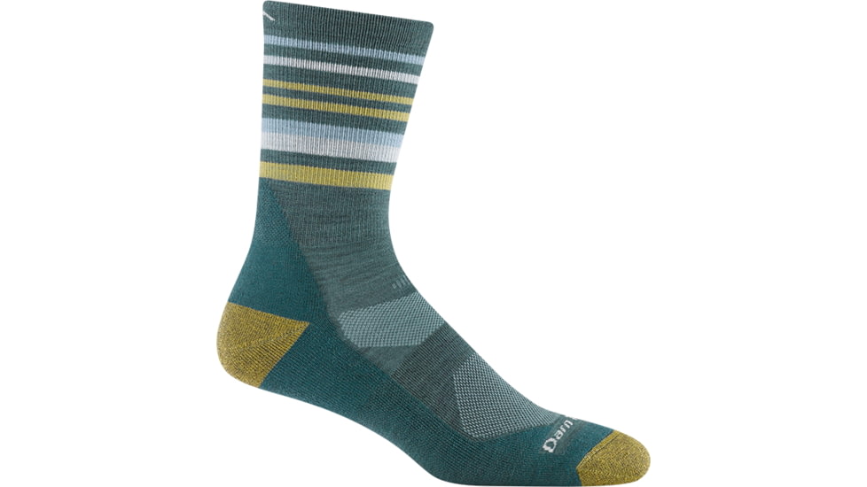 Darn Tough Fastpack Micro Crew Lightweight with Cushion Socks - Mens, Teal, Medium, 5012-C-8014-04