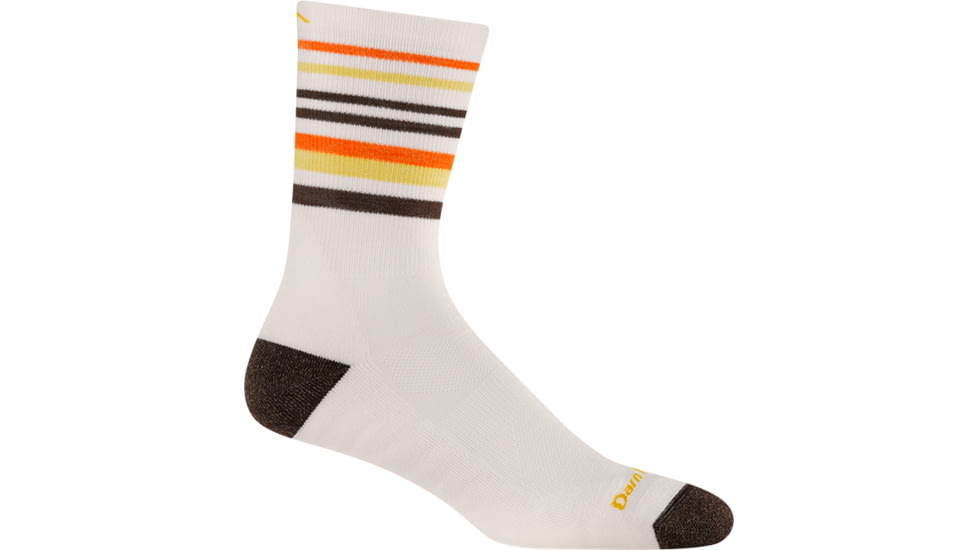 Darn Tough Fastpack Micro Crew Lightweight with Cushion Socks - Mens, White, Medium, 5012-C-2009-04