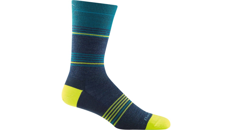 Darn Tough Flash Stripe Crew Lightweight Sock - Mens, Denim, Medium, 6062-DENIM-M-DARN