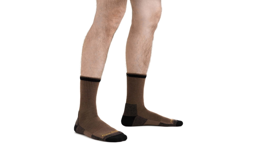 Darn Tough Fred Tuttle Micro Crew Midweight w/ Cushion Work Sock - Mens, Timber, Large, 2005-TIMBER-L-DARN