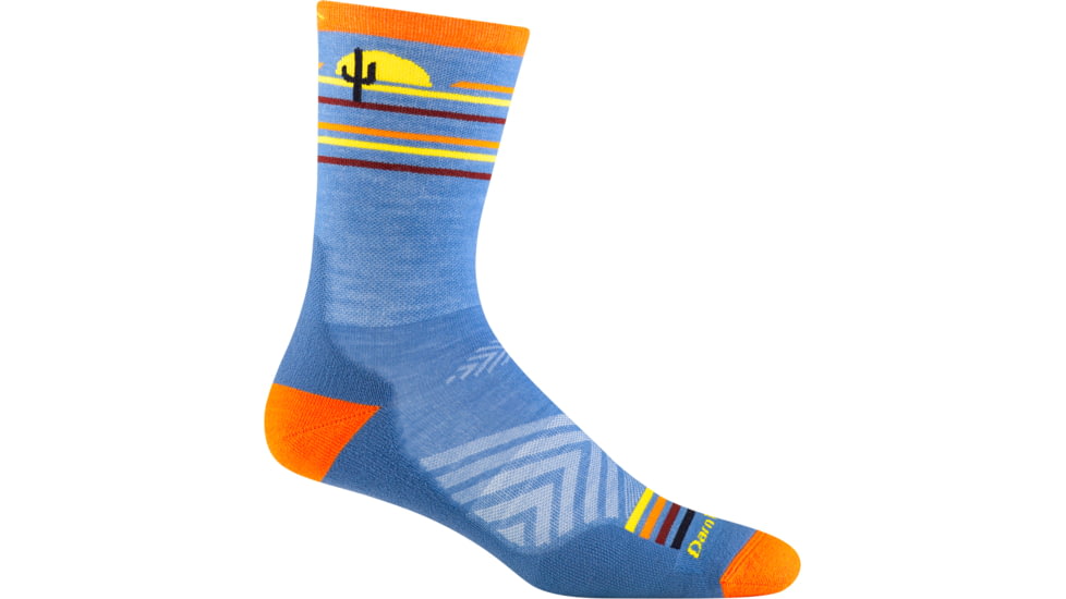 Darn Tough Frontrunner Micro Crew Ultra-Lightweight with Cushion Shoes - Mens, Surf, Large, 1062-SURF-L-DARN