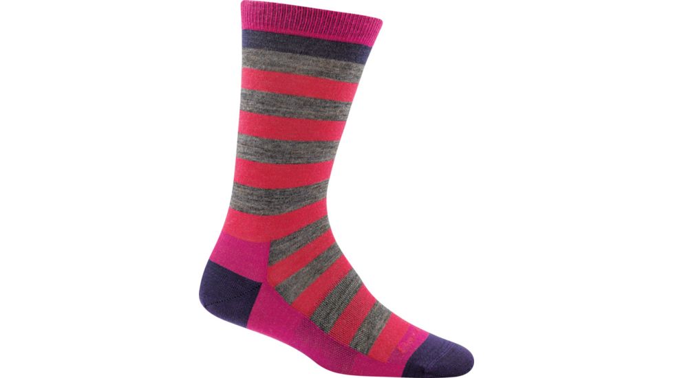 Darn Tough Good Witch Crew Light Sock - Womens, Roxanne Raspberry, Large, 1495-ROXANNE-RASPBERRY-L