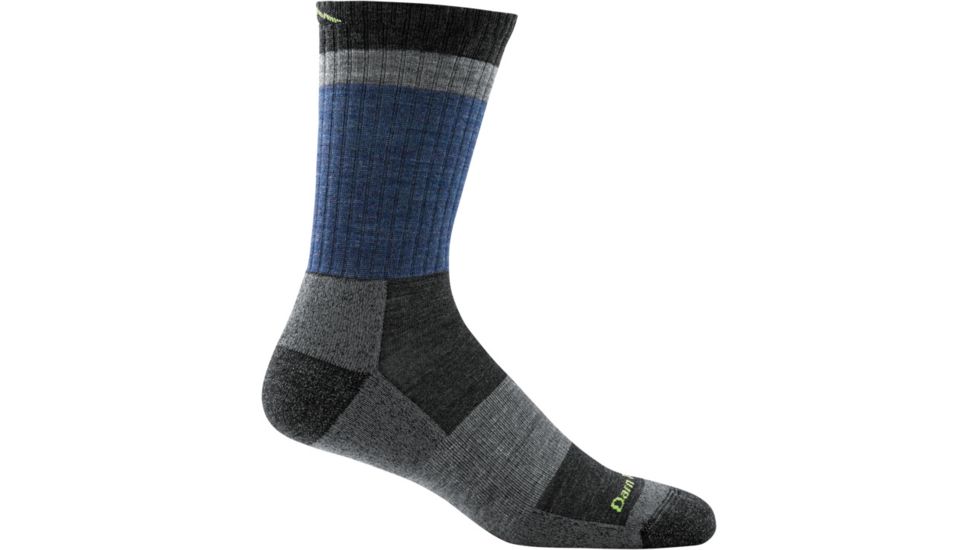 Darn Tough Heady Stripe Micro Crew Light Cushion Sock - Mens, Blue, Medium, 1924-BLUE-M-DARN
