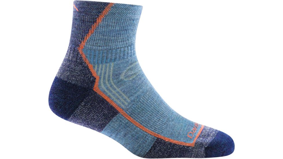 Darn Tough Hiker 1/4 Cushion Sock - Womens, Denim, Medium, 1958-DENIM-M-DARN
