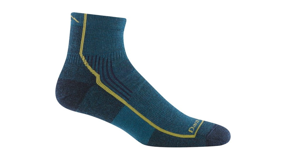 Darn Tough Hiker 1/4 Midweight with Cushion Socks - Mens, Dark Teal, Extra Large, 1959-DARK-TEAL-XL-DARN