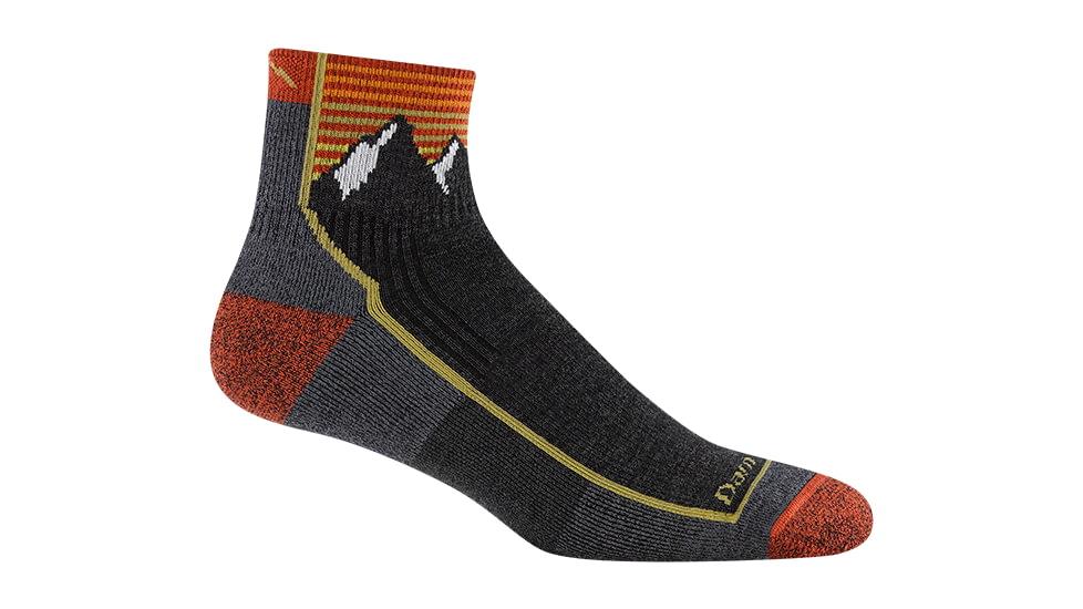 Darn Tough Hiker 1/4 Midweight with Cushion Socks - Mens, Mountain Gray, Extra Large, 1959-C-3061-06