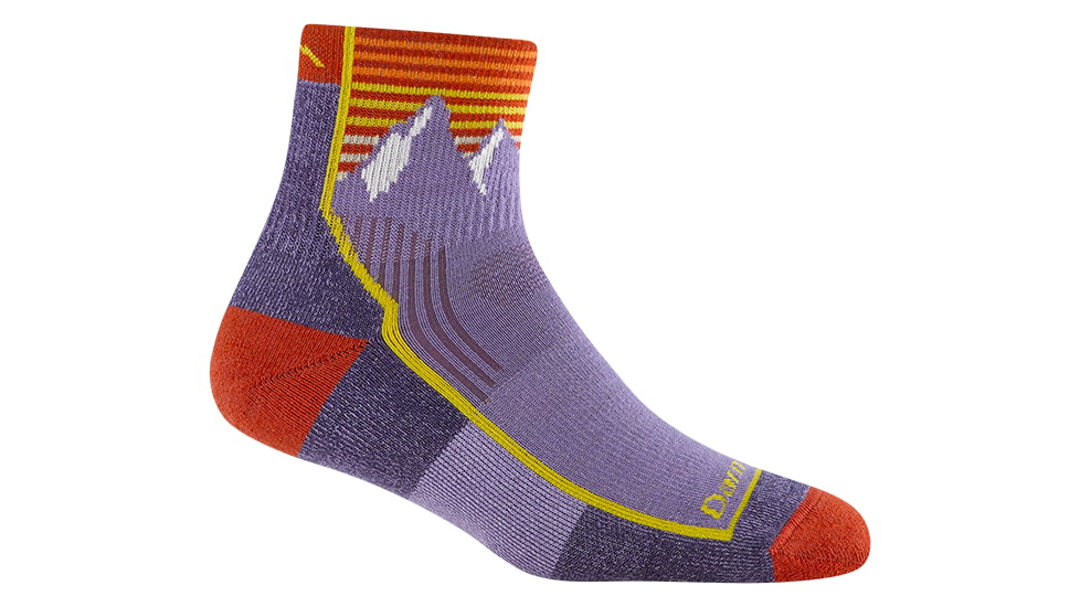 Darn Tough Hiker 1/4 Midweight with Cushion Socks - Womens, Mountain Lupine, Medium, 1958-C-A045-04