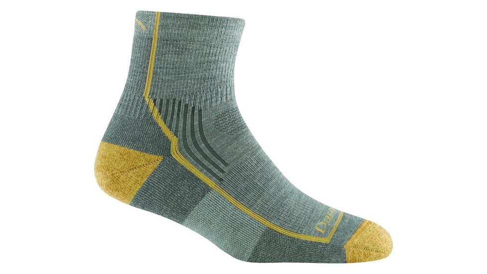 Darn Tough Hiker 1/4 Midweight with Cushion Socks - Womens, Sage, Small, 1958-SAGE-S-DARN