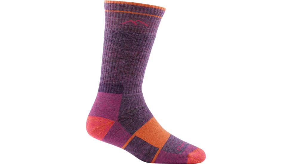 Darn Tough Hiker Boot Full Cushion Sock - Womens, Plum Heather, Small, 1908-PLUM-HEATHER-S-DARN
