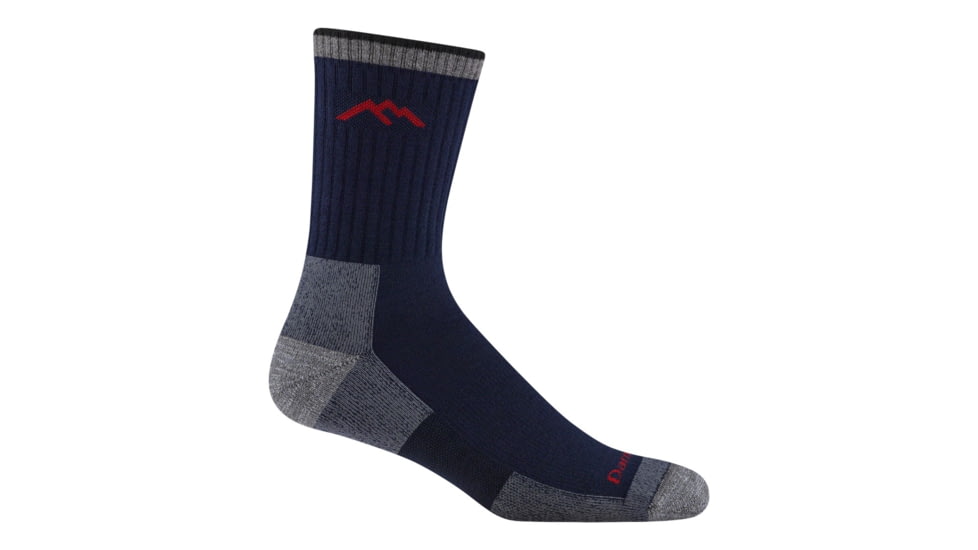 Darn Tough Hiker Coolmax Micro Crew Midweight with Cushion Socks - Mens, Navy, Large, 1931-NAVY-L-DARN
