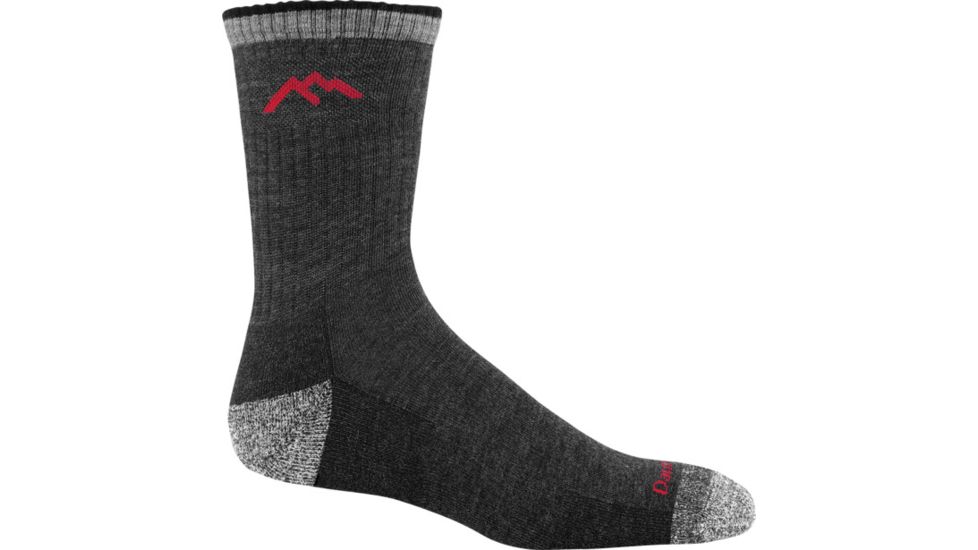 Darn Tough Hiker Micro Crew Cushion Sock - Mens, Black, Large, 1466-BLACK-L-DARN