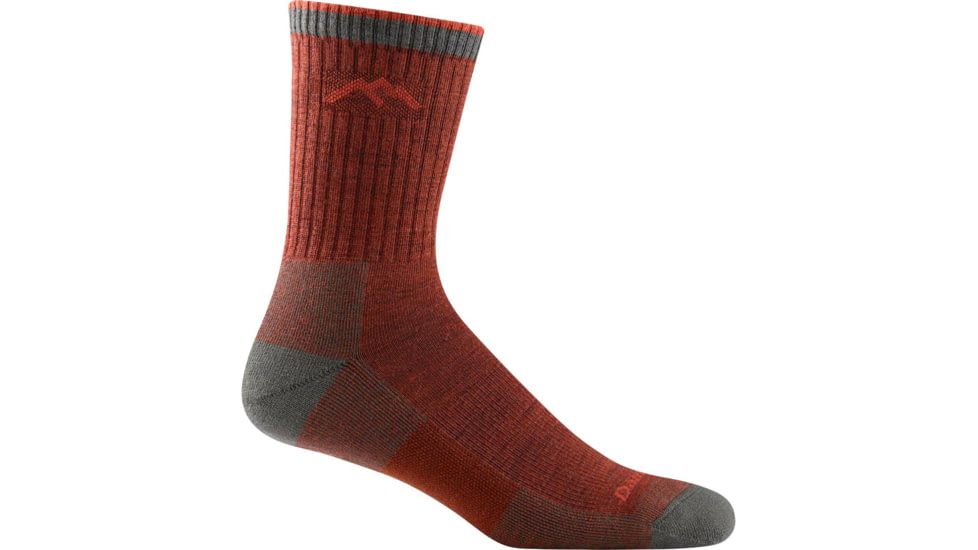 Darn Tough Hiker Micro Crew Midweight Sock with Cushion - Mens, Chestnut, X-Large, 1466-CHESTNUT-XL-DARN