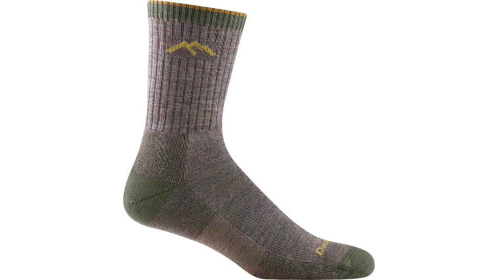 Darn Tough Hiker Micro Crew Midweight Sock with Cushion - Mens, Taupe, Medium, 1466-TAUPE-M-DARN