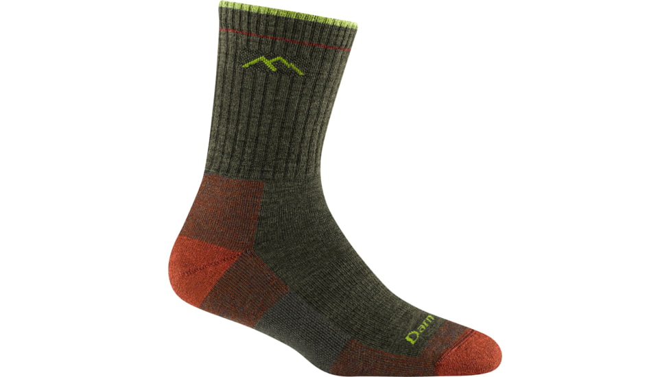 Darn Tough Hiker Micro Crew Midweight w/ Cushion Socks - Womens, Forest, Small, 1903-FOREST-S-DARN