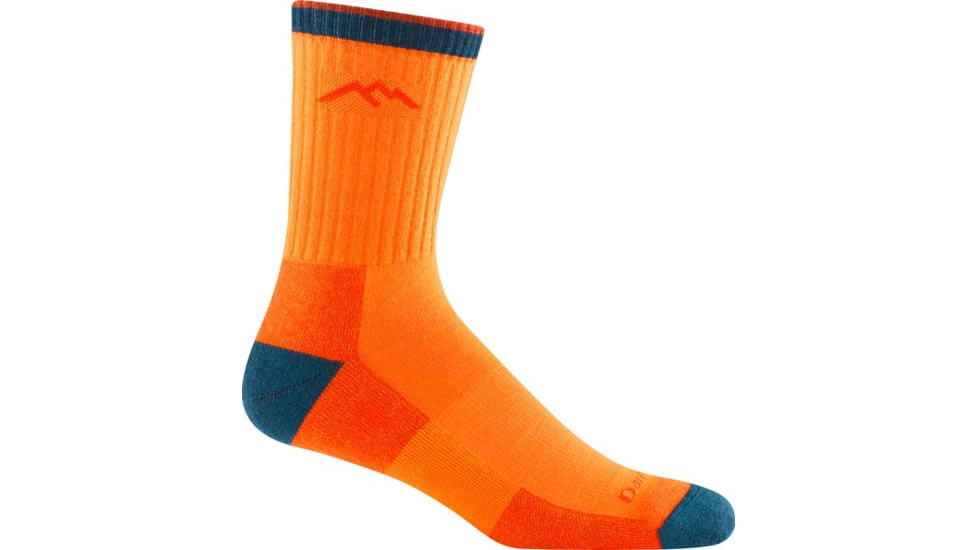 Darn Tough Hiker Micro Crew Midweight with Cushion Socks - Mens, Blaze, Large, 1466-BLAZE-L-DARN