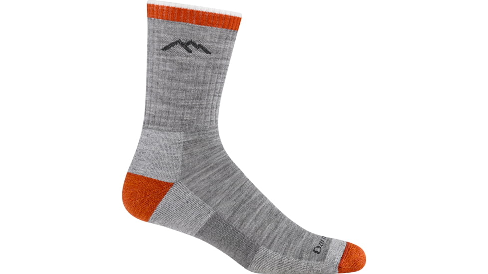 Darn Tough Hiker Micro Crew Midweight with Cushion Socks - Mens, Flint, Medium, 1466-C-3063-04