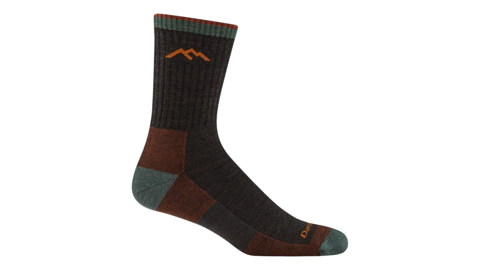 Darn Tough Hiker Micro Crew Midweight with Cushion Socks - Mens, Walnut, Medium, 1466-WALNUT-M-DARN