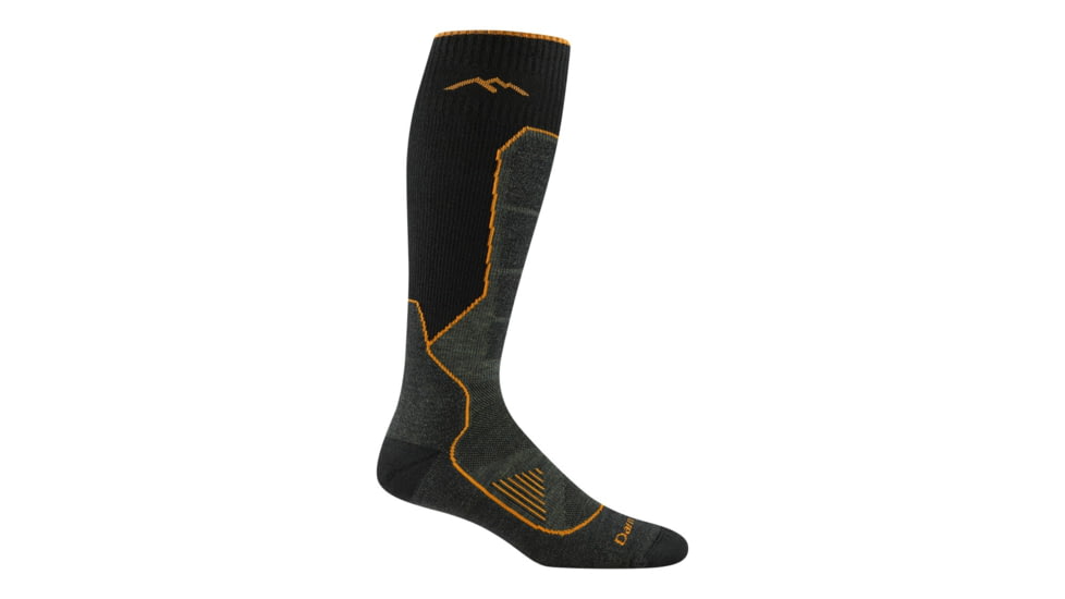 Darn Tough Hunting OTC Midweight with Cushion w/ Padded Shin Socks - Mens, Forest, Large, 2116-FOREST-L-DARN