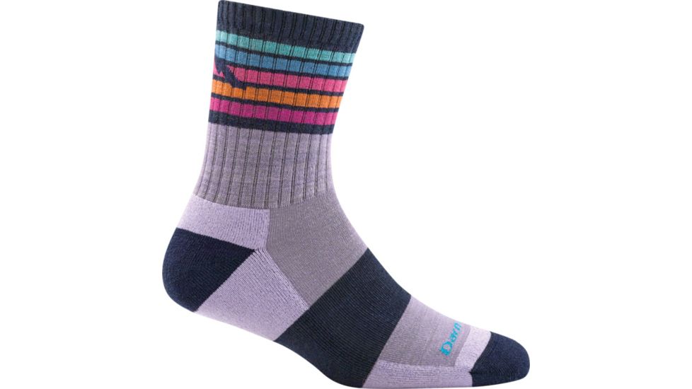 Darn Tough Kelso Micro Crew Light Cushion Sock - Kids, Lavender, Large, 3025-LAVENDER-L-DARN