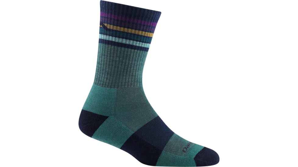 Darn Tough Kelso Micro Crew Lightweight Hiking Sock - Womens, Teal, Medium, 1968-TEAL-M-DARN