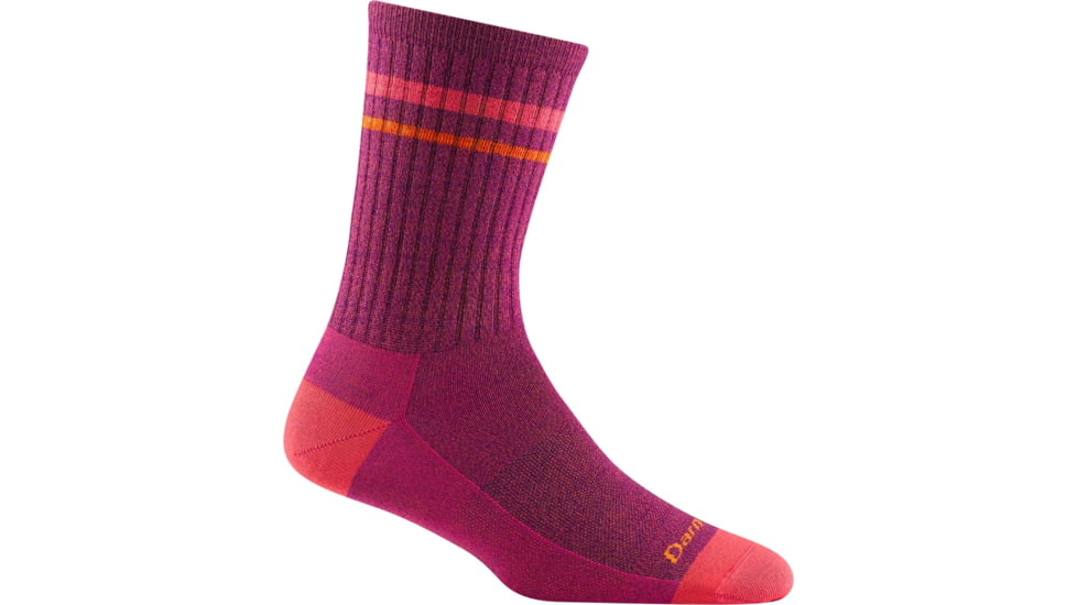 Darn Tough Letterman Crew Lightweight Sock - Womens, Boysenberry, Large, 6064-BOYSENBERRY-L-DARN