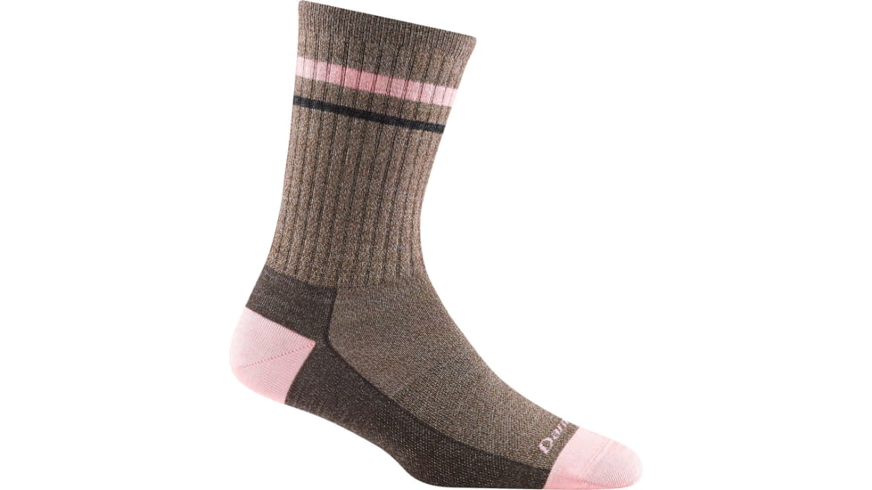 Darn Tough Letterman Crew Lightweight Sock - Womens, Brown, Medium, 6064-BROWN-M-DARN