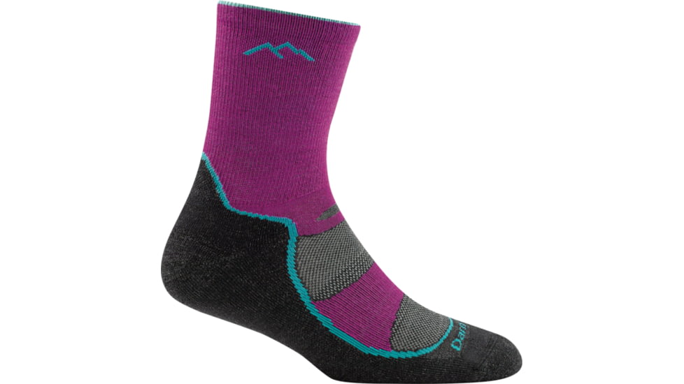 Darn Tough Light Hiker Micro Crew Light Cushion Sock - Girls, Clover, Large, 3024-CLOVER-L-DARN