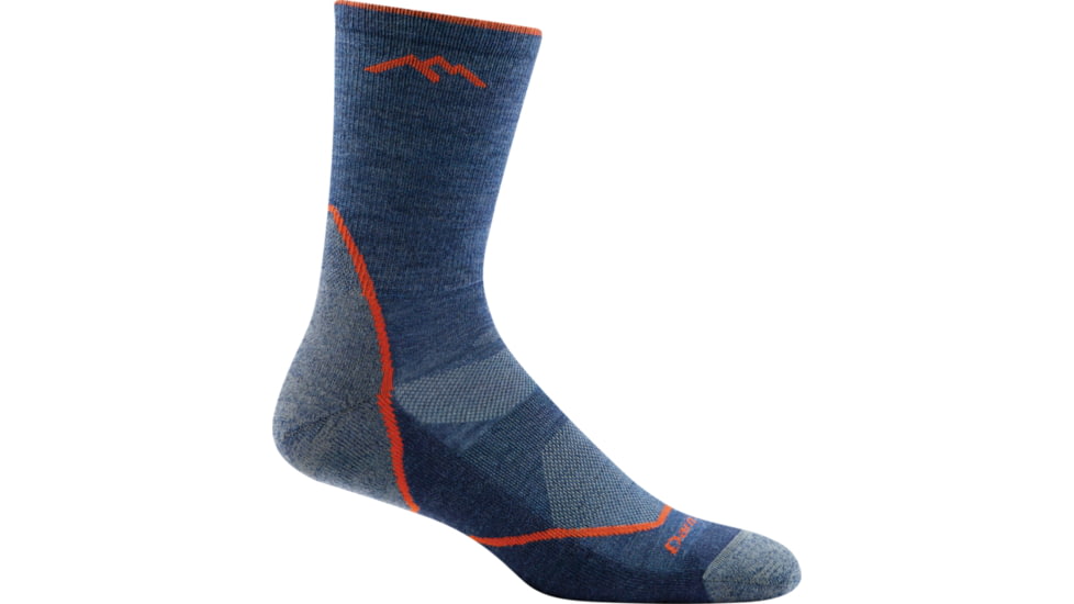 Darn Tough Light Hiker Micro Crew Light Cushion Sock - Mens, Denim, Extra Large, 1972-DENIM-XL-DARN