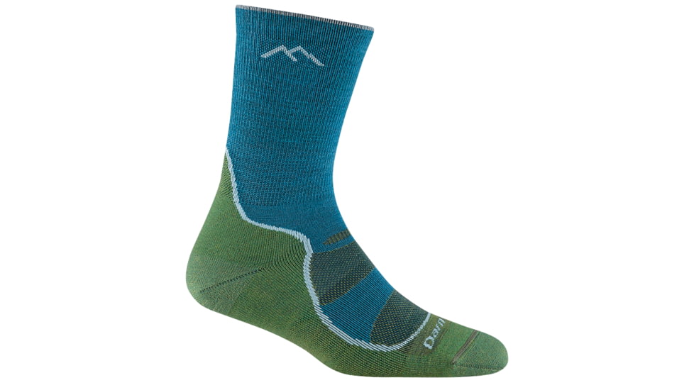 Darn Tough Light Hiker Micro Crew Lightweight Socks w/Cushion - Womens, Cascade, Small, 1967-CASCADE-S-DARN