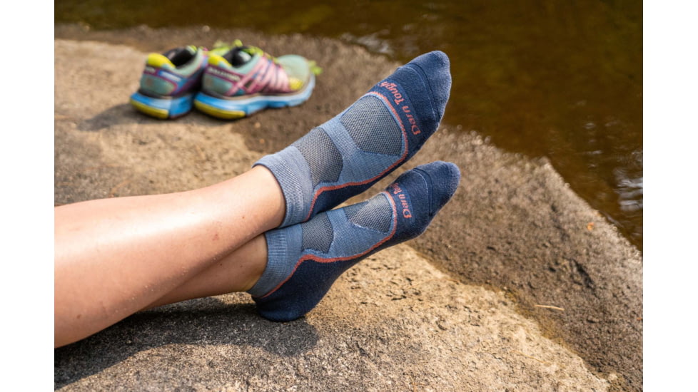Darn Tough Light Hiker No Show Lightweight Hiker Sock - Womens, Denim, Small, 1986-DENIM-S-DARN