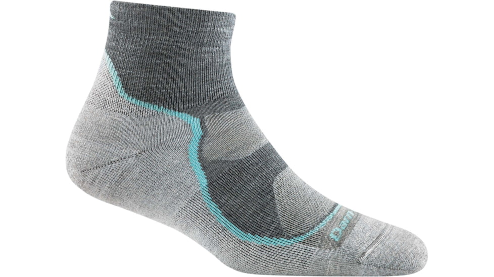 Darn Tough Light Hiker Quarter Lightweight Hiker Sock - Womens, Slate, Small, 1987-SLATE-S-DARN