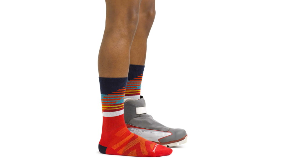 Darn Tough Lillehammer Nordic Boot Lightweight Ski Sock - Mens, Red, Large, 8032-RED-L-DARN