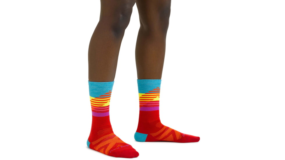 Darn Tough Lillehammer Nordic Boot Lightweight Ski Sock - Womens, Red, Medium, 8031-RED-M-DARN