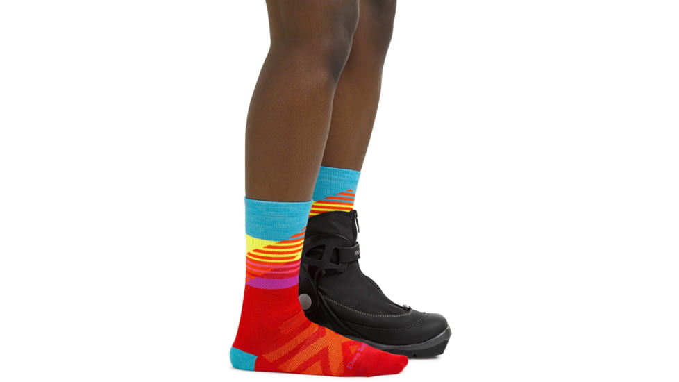 Darn Tough Lillehammer Nordic Boot Lightweight Ski Sock - Womens, Red, Medium, 8031-RED-M-DARN