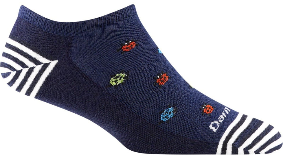 Darn Tough Lucky Lady No Show Lightweight Sock - Womens, Midnight, Large, 6074-MIDNIGHT-L-DARN