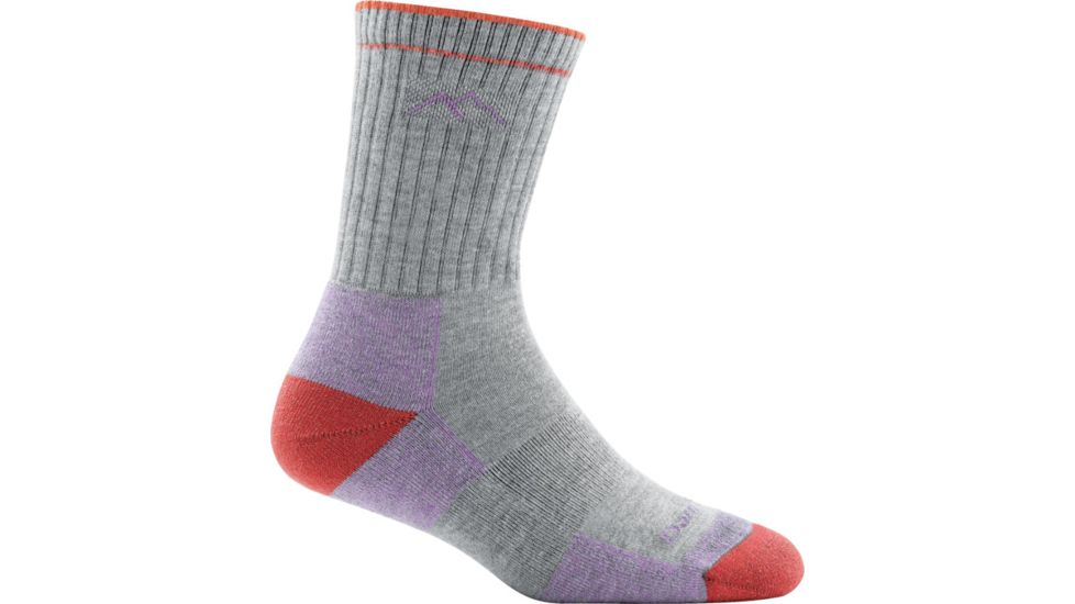 Darn Tough Micro Crew Cushion CoolMax Sock - Womens, Light Gray, Small, 1929-LIGHT-GRAY-S-DARN