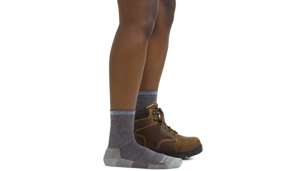 Darn Tough Mollie Beattie Micro Crew Midweight w/ Cushion Work Sock - Womens, Shale, Small, 2200-SHALE-S-DARN