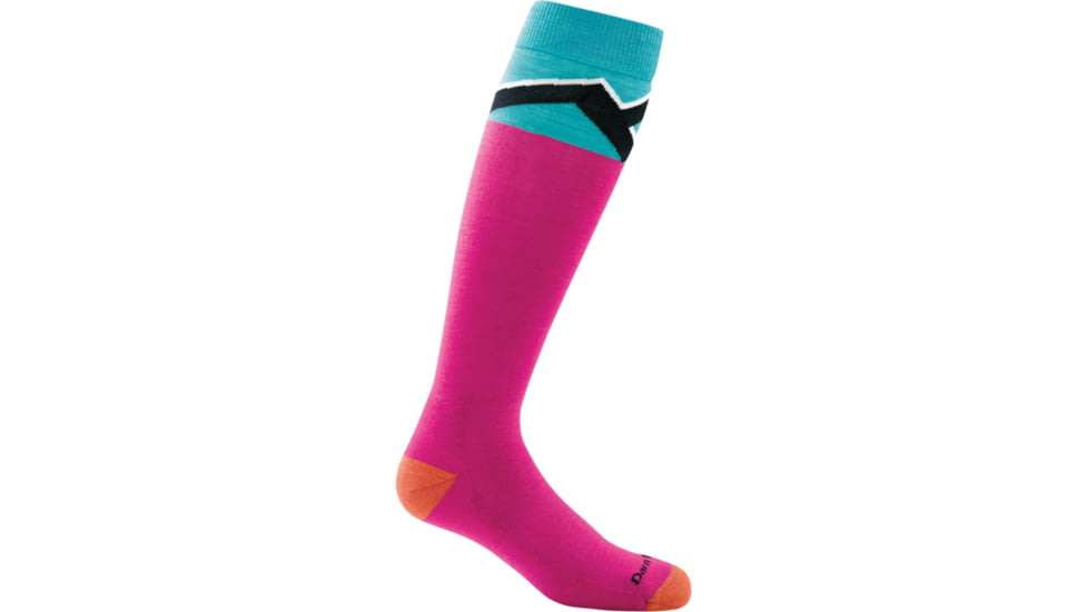 Darn Tough Mountain Top Over-the-Calf Cushion Sock - Kids, Pink, Small, 1877-PINK-S-DARN